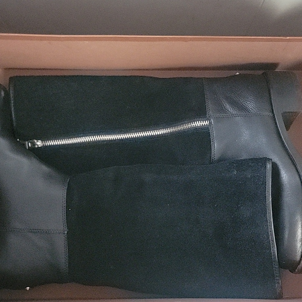 Coach Heeled Boots Black 8M